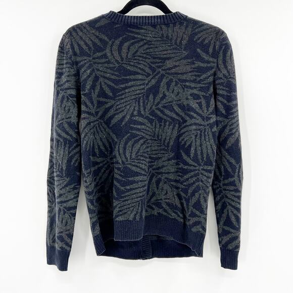 Proenza schouler Women's Blue Leaf Long Sleeve Button Up Cardigan Sweater S - Picture 3 of 5